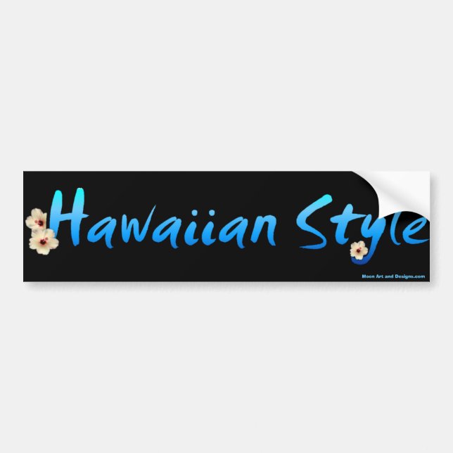 Hawaiansk stil bildekal (Framsidan)