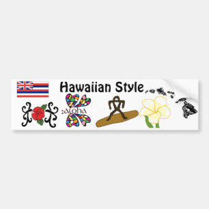 Hawaiansk stilbildekal bildekal