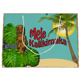 Hawaiansk stor Tiki Mele Kalikimaka juldagen