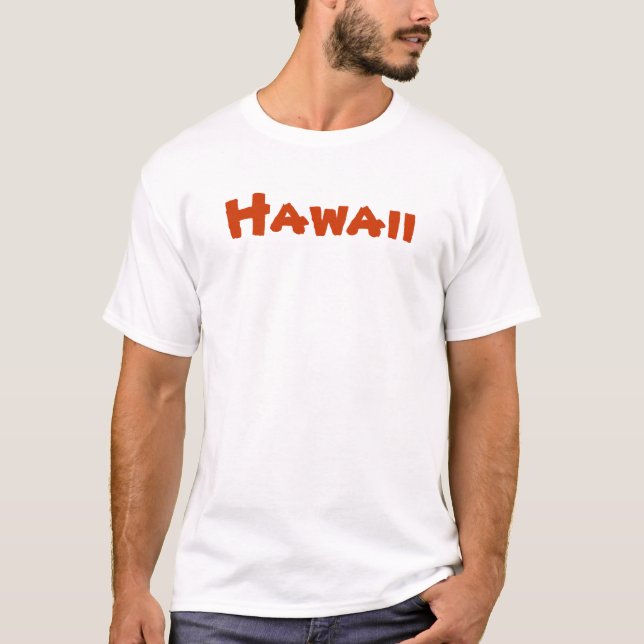 Hawaiansk surfa utslagsplats t shirt (Framsida)