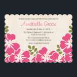 Hawaiansk sweet sixteenfödelsedag för Fuchsia Inbjudningar<br><div class="desc">Härliga tropiska themed hawaianska sweet sixteenfödelsedagsfest inbjudan för henne med shock rosa och fuchsiahibiskusblommor med gula stamens och gröna ferns. En kräm- parchmentlookbakgrund tillfogar vintageelegans och en look av djup till denna luau och themed inbjudan för lei. Baksidaen kan skräddarsy med ett namn och en ålder. Detta gör en härlig...</div>
