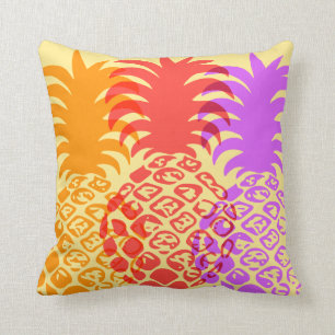 Hawaiansk tropisk Reversible för Momona ananas Kudde