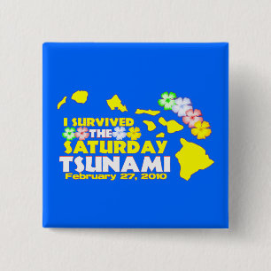 Hawaiansk Tsunamiöverlevande Knapp