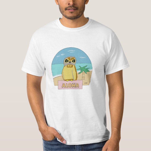 Hawaiansk uggla t-shirt (Framsida)