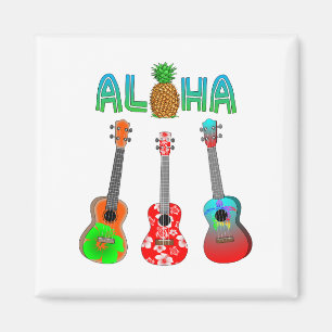 Hawaiansk Ukulele Aloha Hawaii Magnet