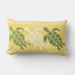 Hawaiansk vändbar Batik för Honu havssköldpadda - Lumbarkudde