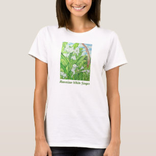 Hawaiansk vitingefära tee shirt