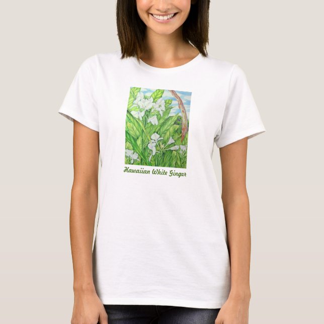 Hawaiansk vitingefära tee shirt (Framsida)