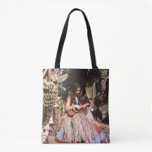 Hawaiansk Wahine Hula för vintage flicka