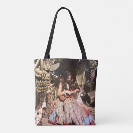 Hawaiansk Wahine Hula för vintage flicka Tygkasse