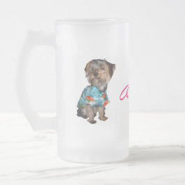 Hawaiansk Yorkie frostig mugg