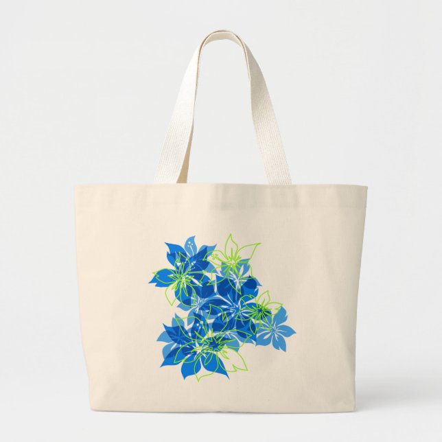 Hawaianska Camo för Olowalu hibiskus toton Jumbo Tygkasse (Framsidan)