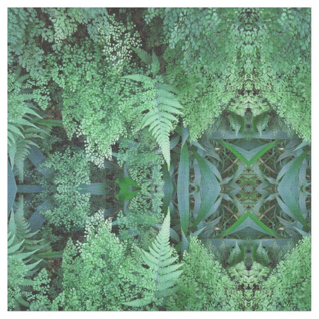 Hawaianska Ferns Tyg (Närbild)