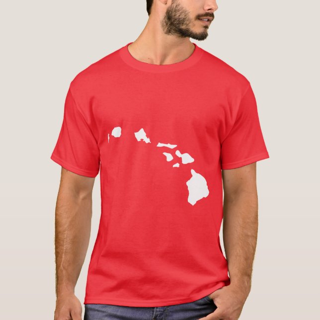 Hawaianska öar tee (Framsida)