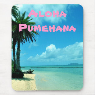 Hawaianska stranduttryck Mousepad Musmatta