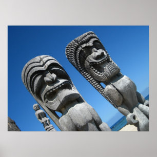 Hawaianska Tiki gudar Poster