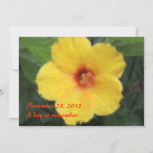 Hawaianska tropiska hibiskusinbjudningar inbjudningar