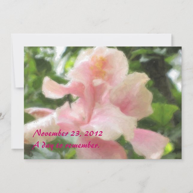 Hawaianska tropiska hibiskusinbjudningar inbjudningar (Framsida)