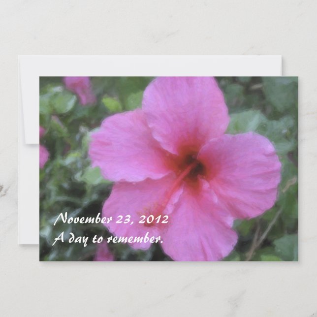 Hawaianska tropiska hibiskusinbjudningar inbjudningar (Framsida)