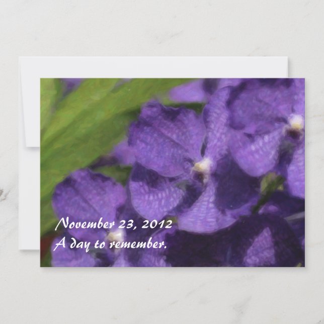 Hawaianska tropiska Orchidinbjudningar Inbjudningar (Framsida)