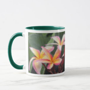 Hawaianska tropiska plumeria- & hibiskusmuggar mugg