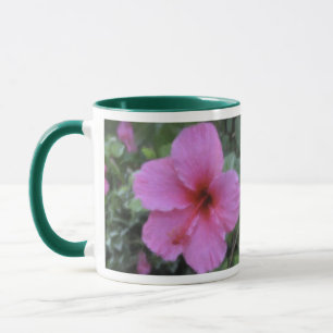 Hawaianska tropiska plumeria- & hibiskusmuggar mugg