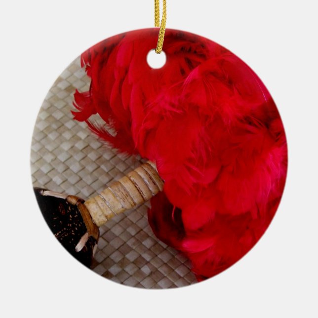 Hawaianska Uli Uli Julgransprydnad Keramik (Framsidan)