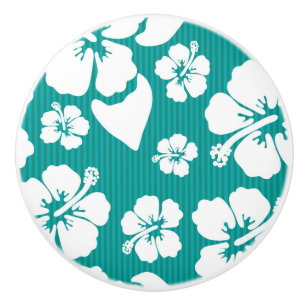 Hawaianskt hibiskusblommamönster knopp