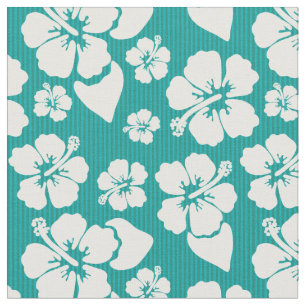 Hawaianskt hibiskusblommamönster tyg