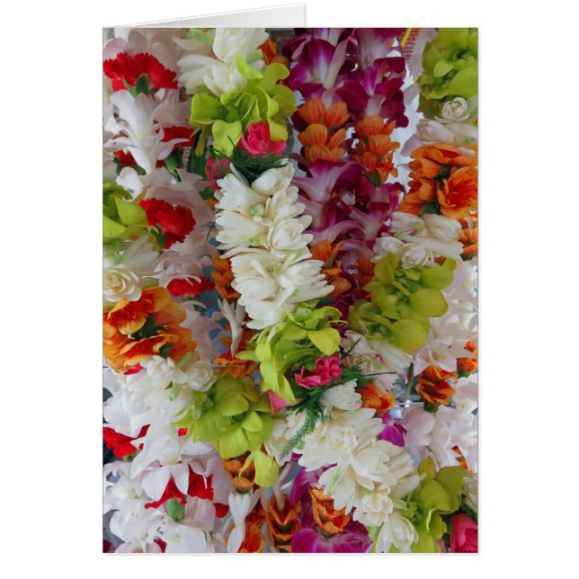 Hawaianskt Leistativ Hälsningskort (Framsidan)