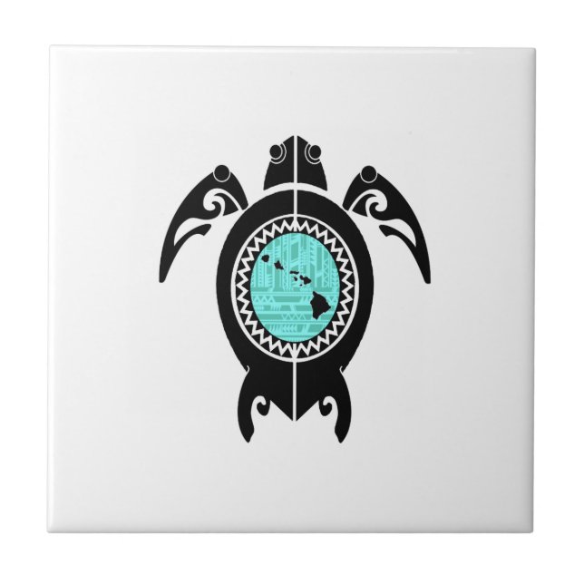 HAWAIANSKT ÖFLÖDE KAKELPLATTA (Framsidan)