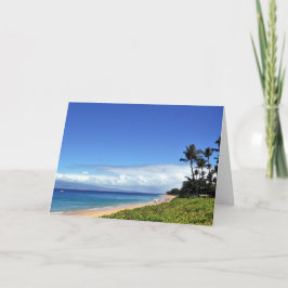 Hawaianskt stranddagkort kort
