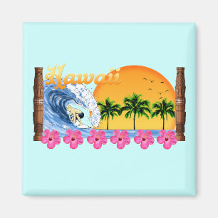 Hawaianskt surfa magnet