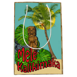 Hawaianskt Tiki Mele Kalikimaka juldagenmedel