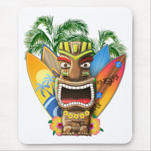 Hawaianskt Tiki surfa Musmatta