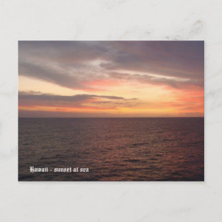 Hawaii 2008 (394), Hawaii - solnedgång till havs Vykort