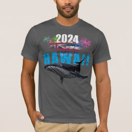 HAWAII 2024 POLYNESISKA TRIBAL HUMPBACK FIREWORKS T SHIRT