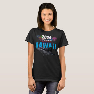 HAWAII 2024 POLYNESISKA TRIBAL HUMPBACK FIREWORKS T SHIRT