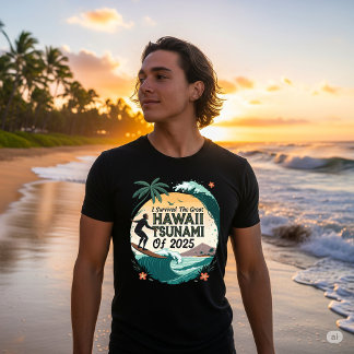Hawaii 2025 Tsunami Survivor T Shirt