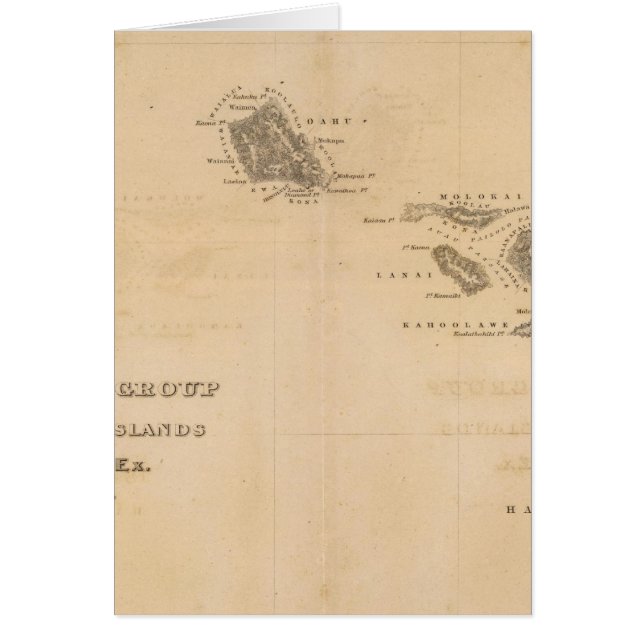 Hawaii 3 hälsningskort (Framsidan)