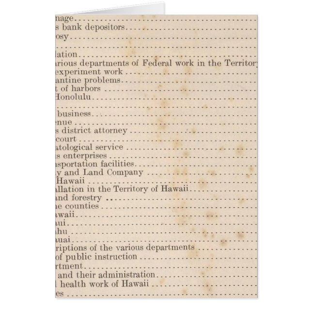 Hawaii 5 hälsningskort (Framsidan)