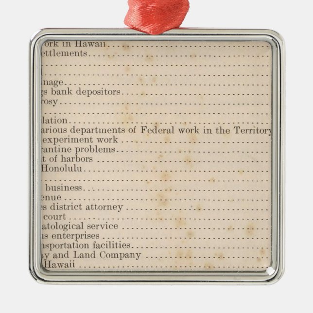 Hawaii 5 julgransprydnad metall (Framsidan)