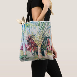 Hawaii " Aloha" All-over-Print Tote, Shoulder Tote Tygkasse