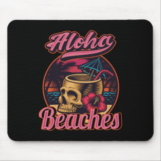 Hawaii Aloha Beaches Tropical Goth Skeleton Skull  Musmatta