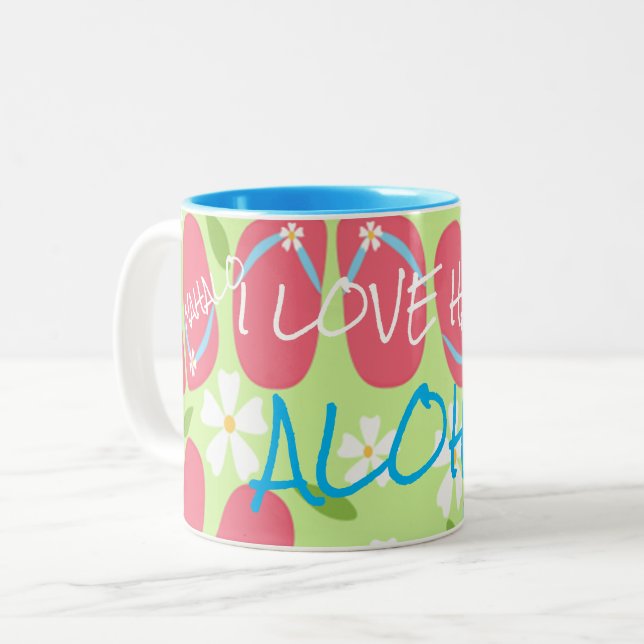 Hawaii Aloha Collection - Två-Tonad Mugg (Framsida vänster)