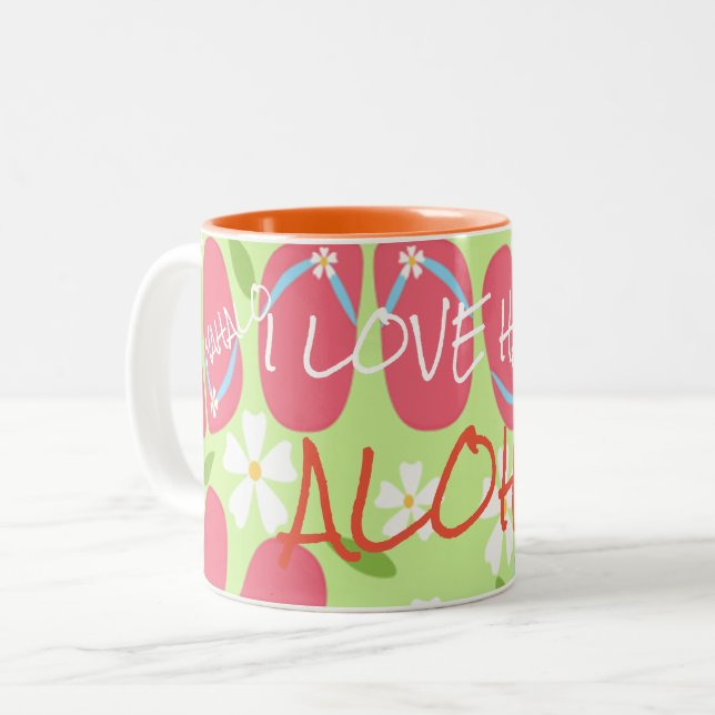 Hawaii Aloha Collection - Två-Tonad Mugg (Framsida vänster)