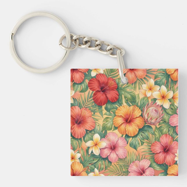 Hawaii aloha dekorativa blommor mönster (Framsidan)