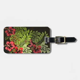 Hawaii Aloha Flower Art Print Bagagebricka
