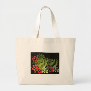 Hawaii Aloha Flower Art Print Jumbo Tygkasse