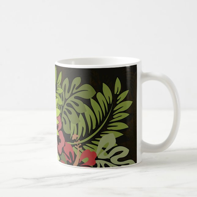 Hawaii Aloha Flower Art Print Kaffemugg (Höger)